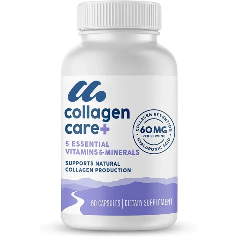 Collagen Care+, 5 Vitamin Blend with Hyaluronic Acid and Boron That Supports Collagen for Men and Women, 60 Capsules