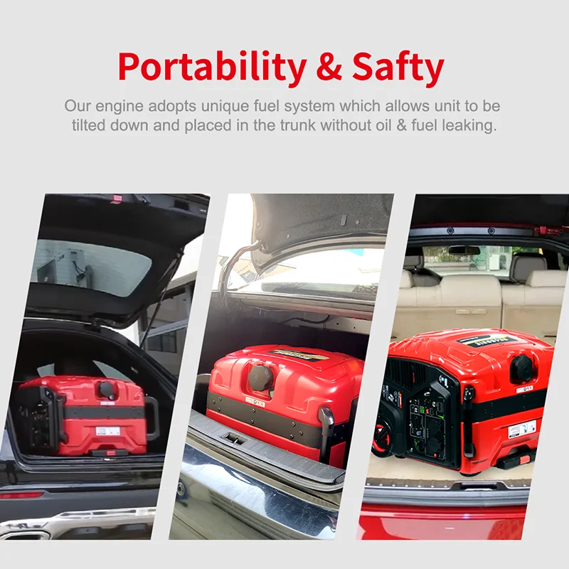 New Designed  Engine 3000W 3kw Super Silent Generator Digital Portable Electric Inverter  Generator For Camping
