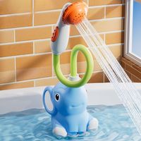 Elephant Baby Bath Shower Head Electric Rotatable Spray Water Toys Cartoon Parent-child Interaction Bathtub Toys