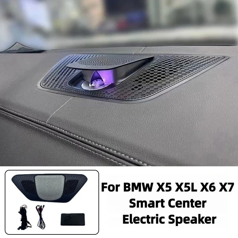 

For BMW X5 X5L X6 X7 2020-2024 Central Lifting Speaker with LED Ambient Light HiFi Audio Surround Upgrade Interior Modification