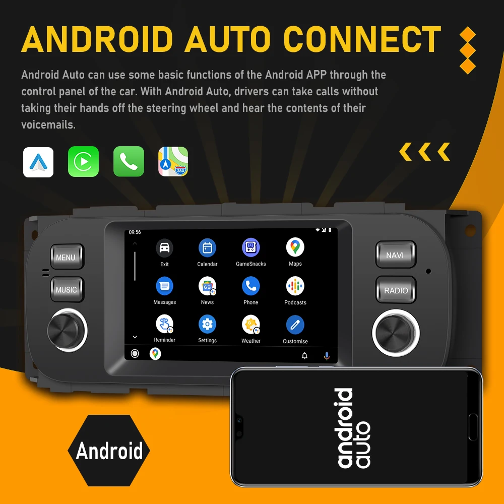 LeeKooLuu 2 Din Android 11 Car Radio GPS Wifi Wireless Carplay Player For JEEP Grand Cherokee Liberty Wrangler Chrysler Dodge