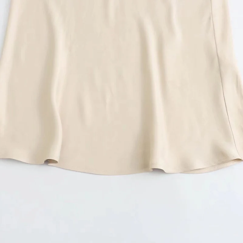 HXAO กระโปรงสตรีฤดูร้อน 2025 โบว์ซาตินกระโปรงผู้หญิงสุภาพสตรี Chic สีดําสีขาวกระโปรงผีเสื้อ Maxi กระโปรงเอวสูง