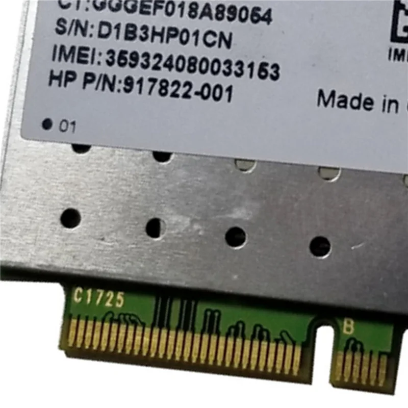 

5X L850-GL LT4210 FDD-LTE TDD-LTE Модуль карты 4G SPS, 917823-001 для ноутбука 430 440 450 G5