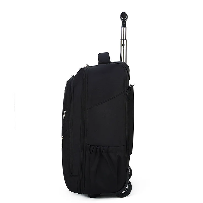 Oxford Trolley School Bag For Travel Large Capacity Waterproof