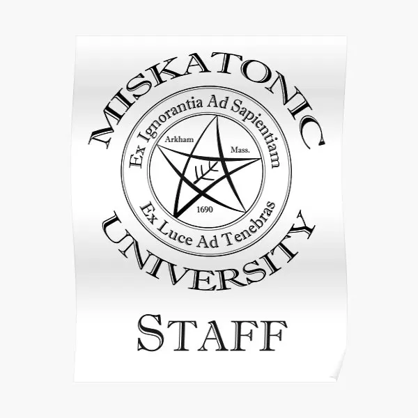 Miskatonic University Staff  Poster Mural Vintage Painting Decor Print Funny Home Wall Modern Decoration Room Art No Frame