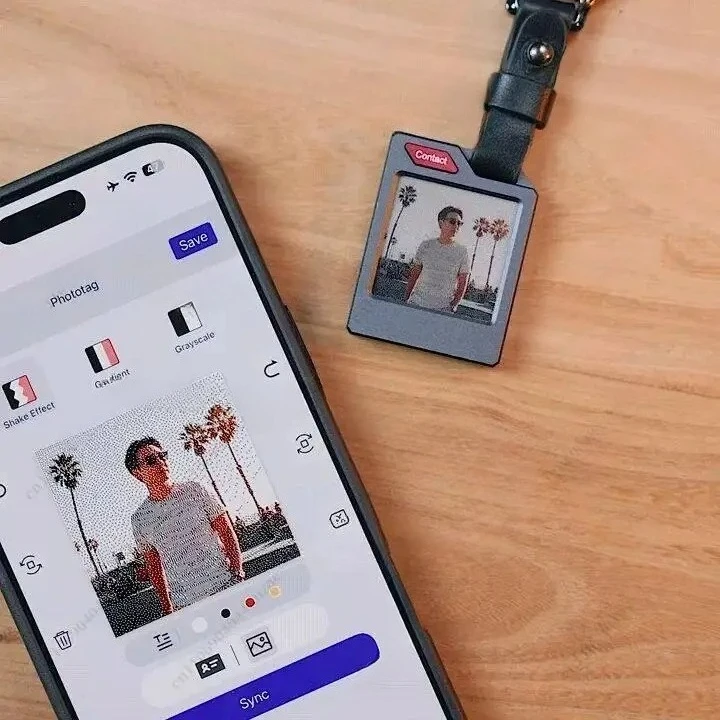 Personalized DIY Ink Screen Keychain, Passive NFC Electronic Tag & Anti-Lost Luggage Pendant
