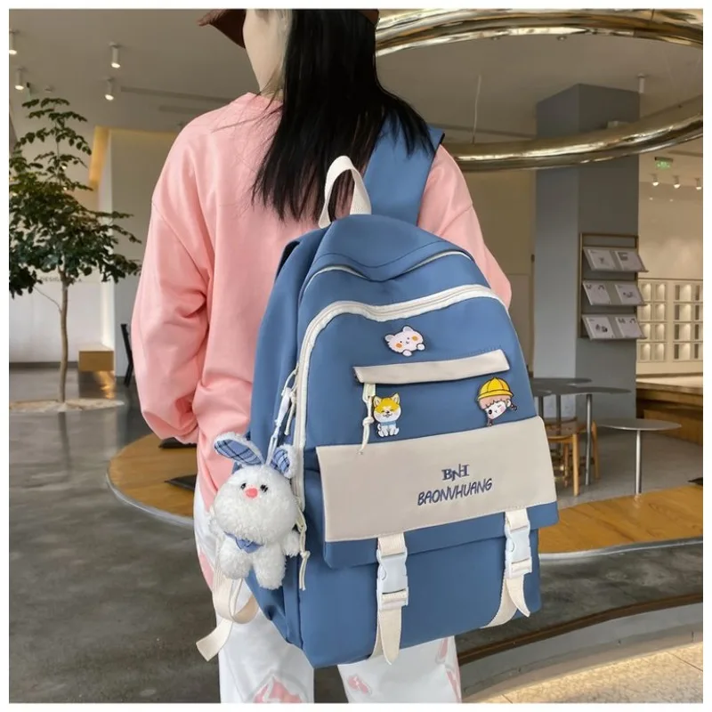 Zaini per la scuola adolescenti ragazze Casual Nylon zaino donna borse a tracolla bambini Packsack Mochilas Para Mujer