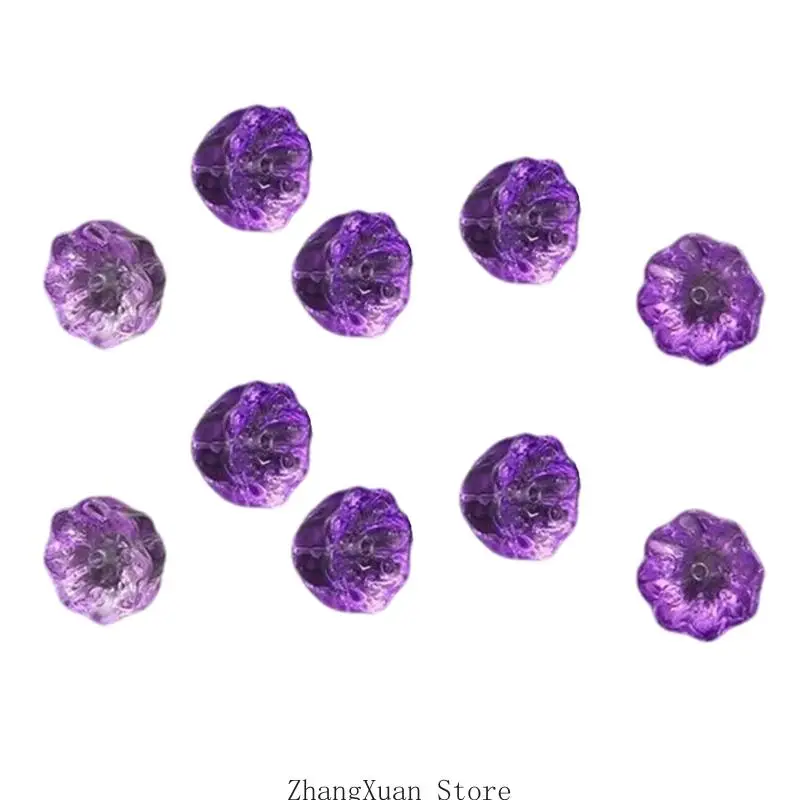 Flower Hair Accessory Supply Set 10 Count for Handmade Hairpin Use, Repeat Work, Hanging Trim Styling, and Project Use 3XUF