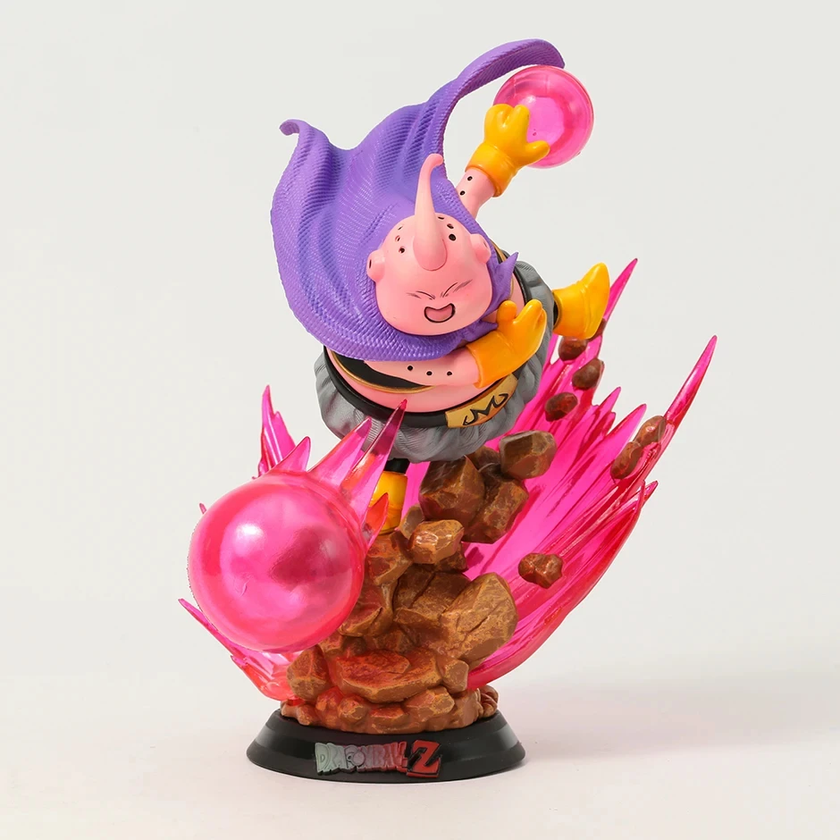 Dragon Ball Z Majin Buu Anime Figure Fat Buu 21cm Action Figurine LED Light PVC Statue Model Collectible Desk Decora Toys Gifts