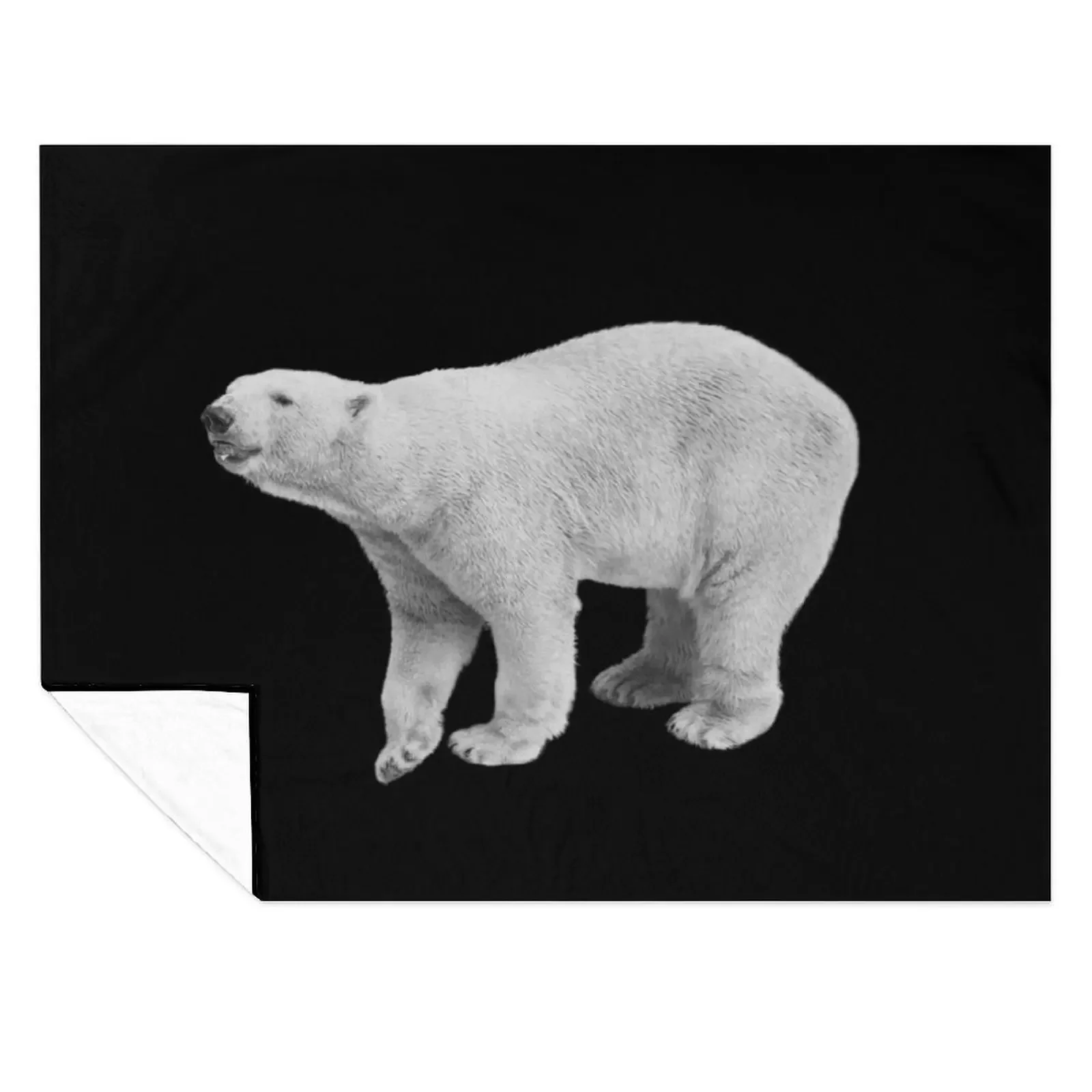 

Polar Bear - Giant Polar Bear - Cute Polar Bear Throw Blanket Vintage Picnic Softest Single Blankets
