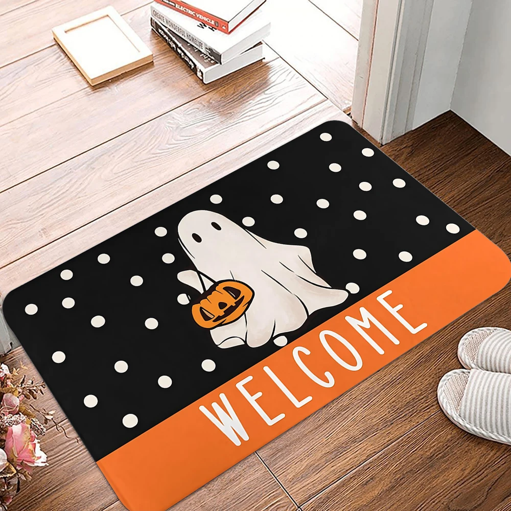 Halloween Kürbis Willkommen Willkommen Matte Teppich für Küche Schlafzimmer Wohnzimmer Eingang Teppich Home Decor Fußmatte