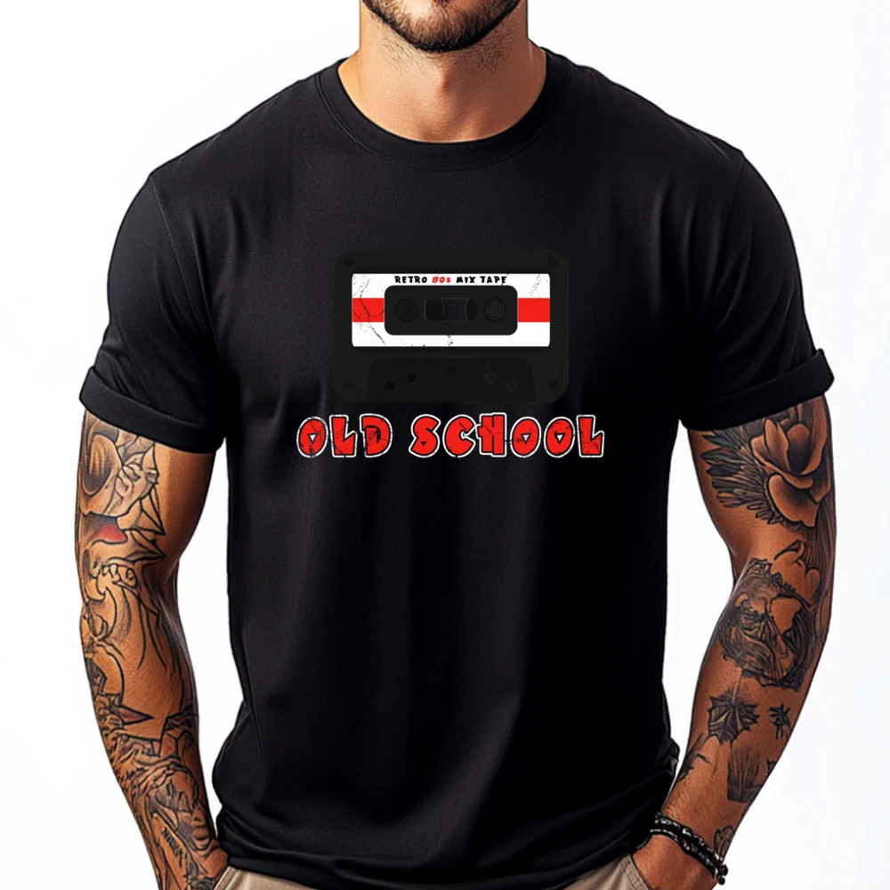 

Old School Mixtape 80s Music Cassette 3d Printed T Shirts Oversized T Shirt Graphic Cotton Streetwear Short Sleeve