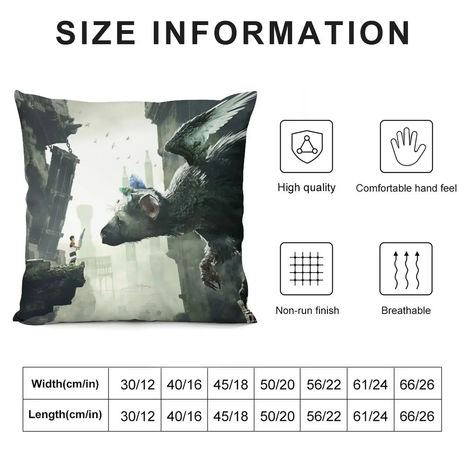 The Last Guardian V.2 Throw Pillow Luxury Pillow Cover Pillow Cover Couch Pillows Pillowcase Cushion