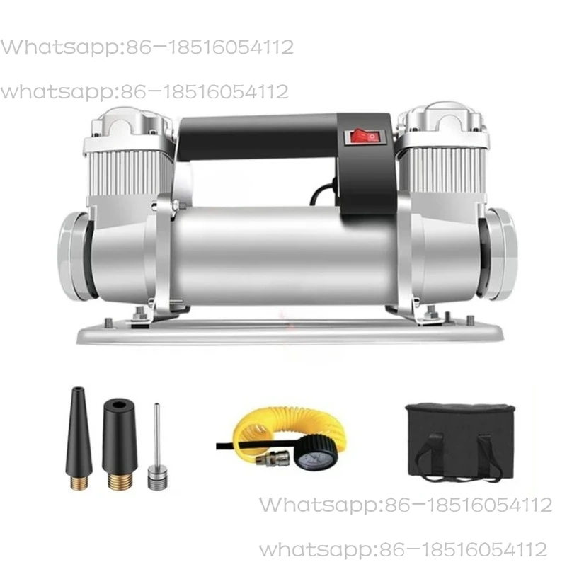 

Двухцилиндровый автомобильный воздушный насос, мощный внедорожник, грузовик, шина, автомобильный воздушный насос, воздушный компрессор высокого давления, 480 Вт