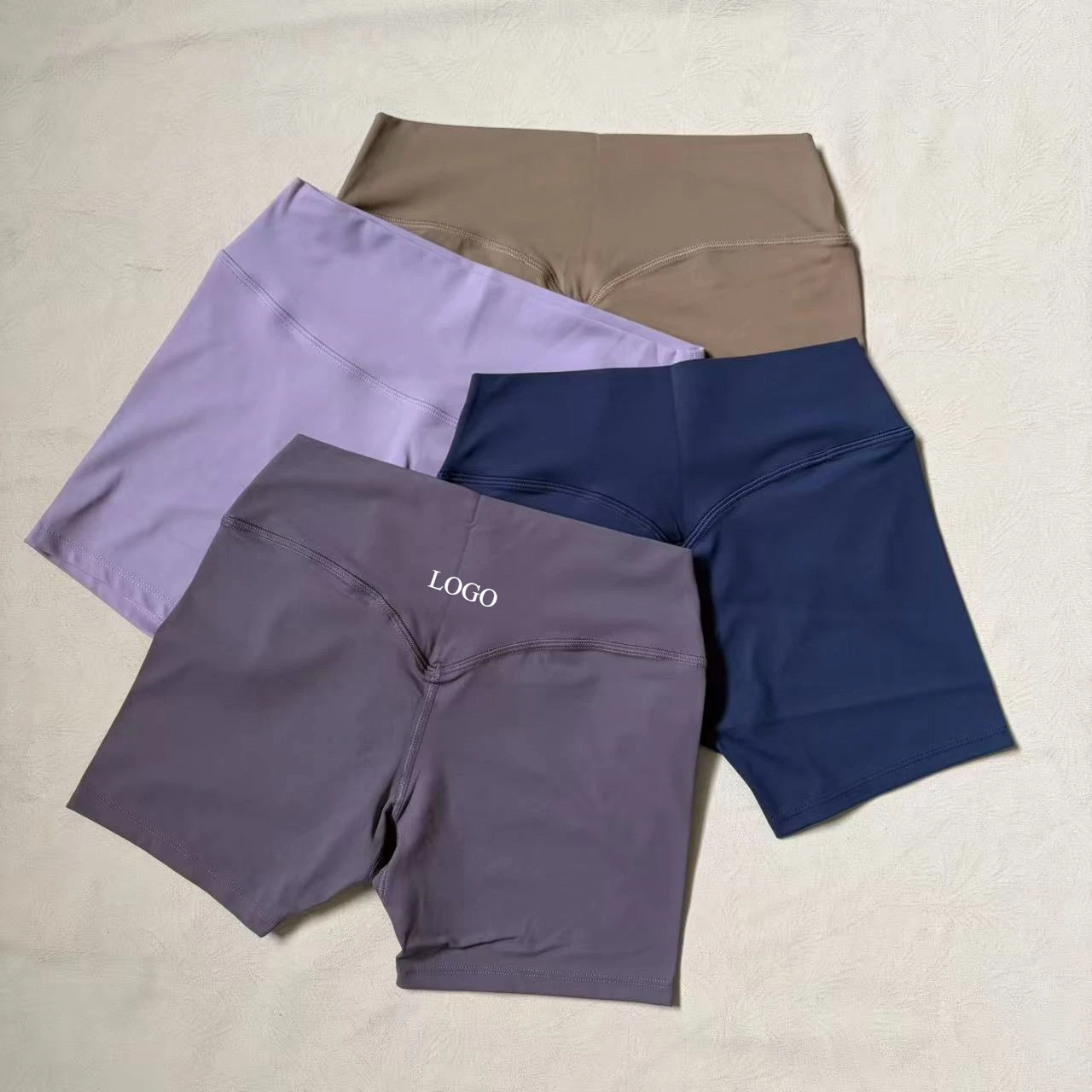 Women's High Waist Naked Feeling Yoga Shorts, 3 Inch Quick Dry Fitness Shorts, Tummy Control Hip Lifting Slim Shorts