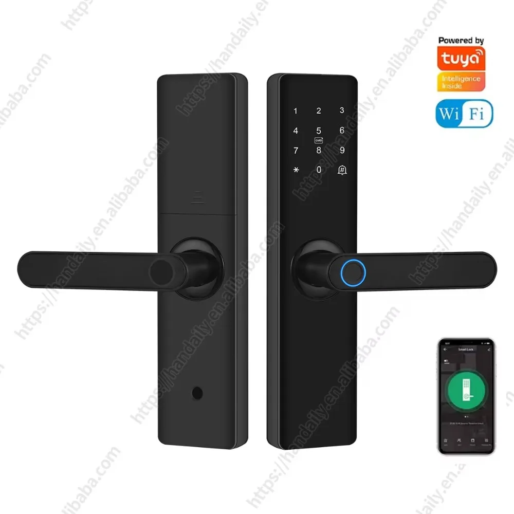

Цена Электронная ручка Tuya Wi-Fi Cerradura Inteligente Rfid Пароль Отпечаток пальца Цифровой умный замок для квартиры