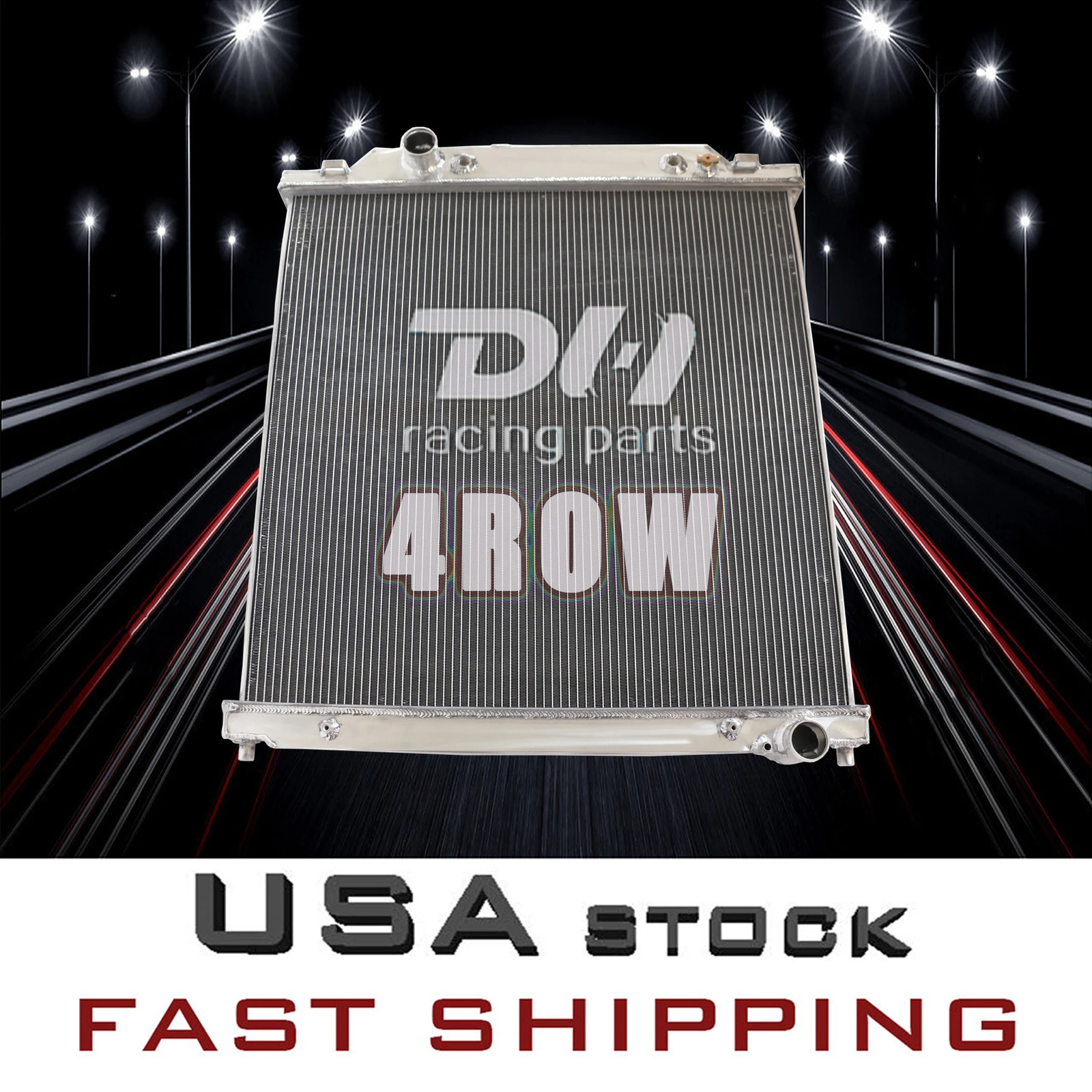 

4 Row Alu Radiator For 2003-2007 Ford F-250/350/450 Super Duty Excursion 6.0L V8