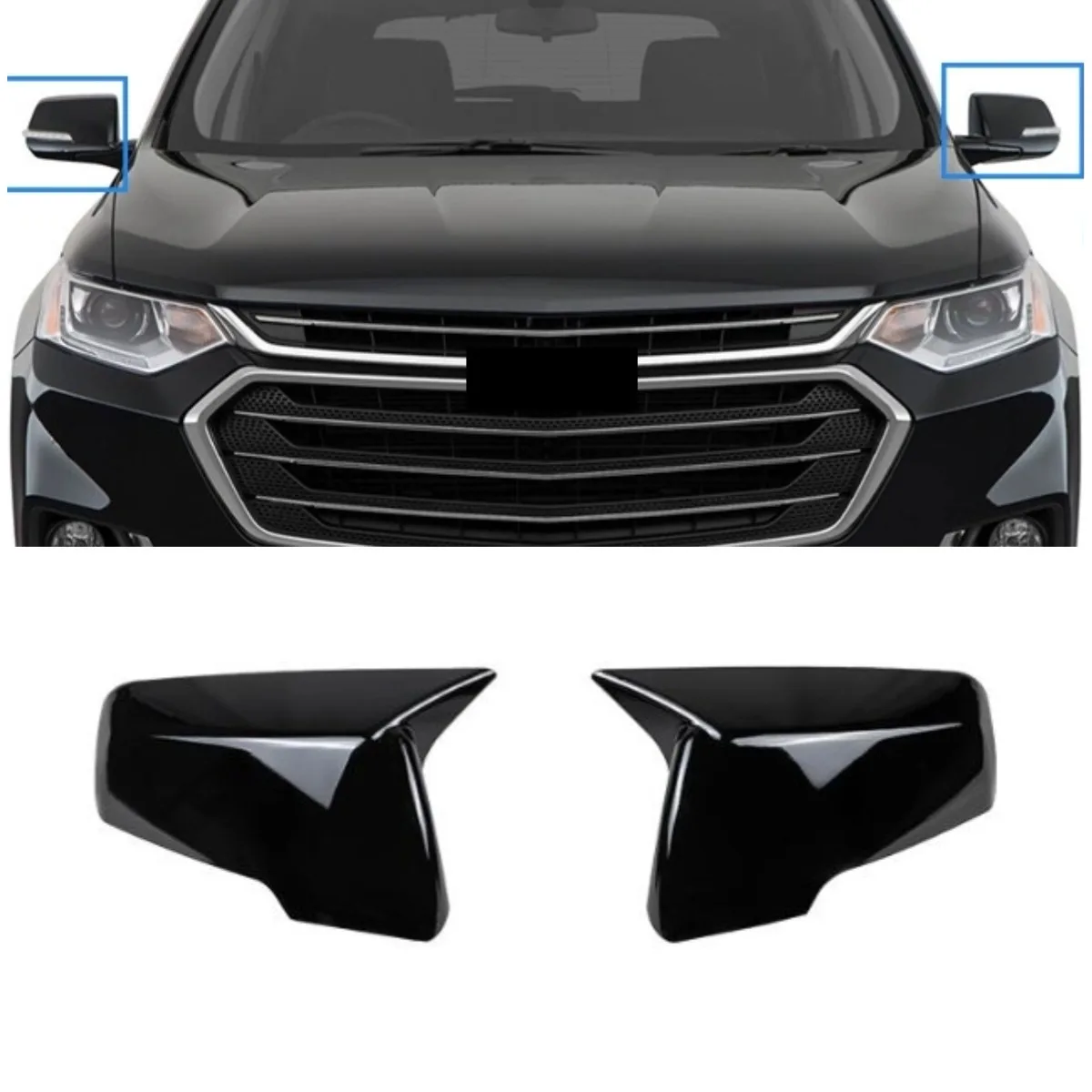 

Car Rearview Cover Protect Side Mirror Cover Rearview Side Mirror Cover For Chevrolet Traverse Acadia 2 Body Kit Car Accessories