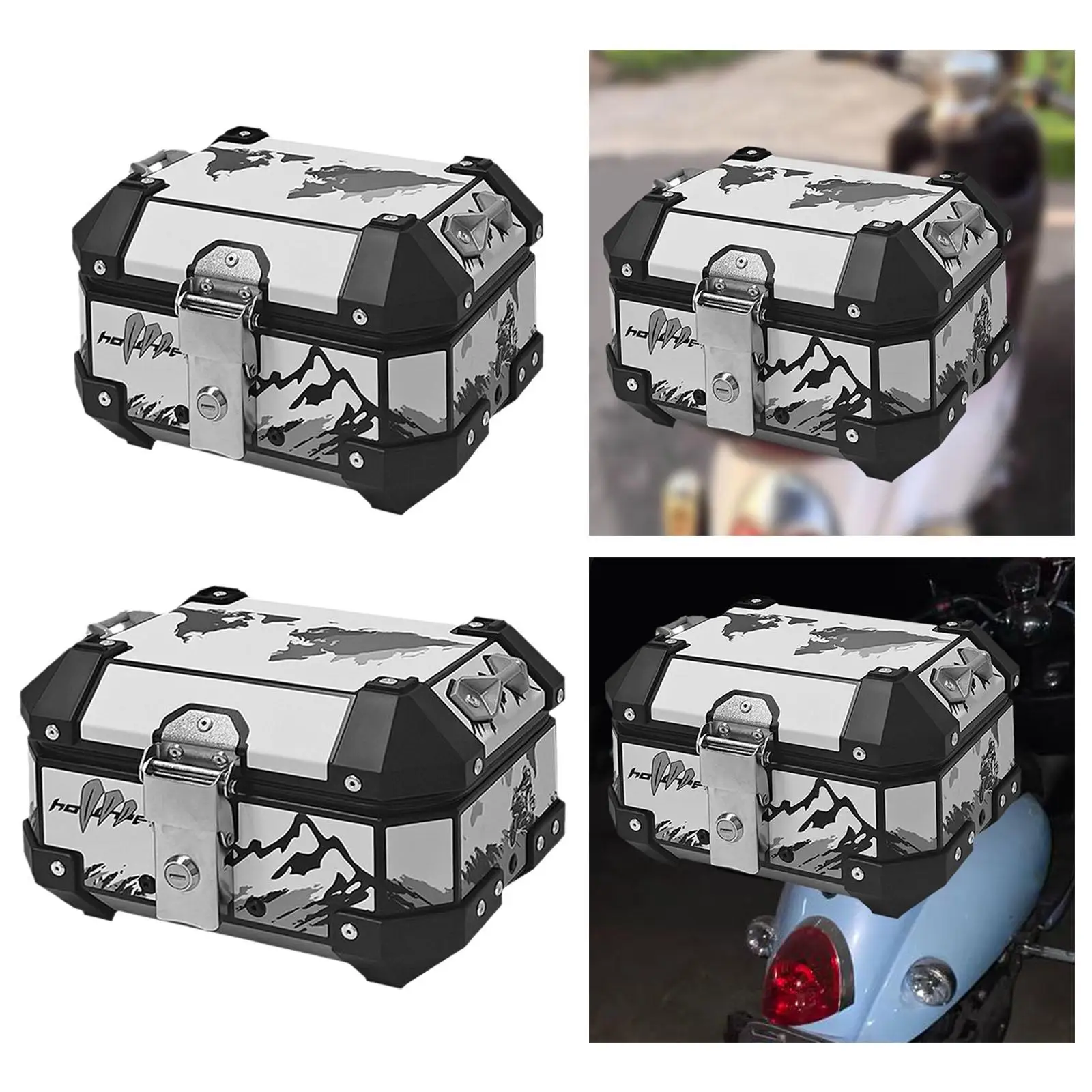 Motorcycle Trunk Motorbike Tail Box Riding Accessories Multiuse Stable Motorbike