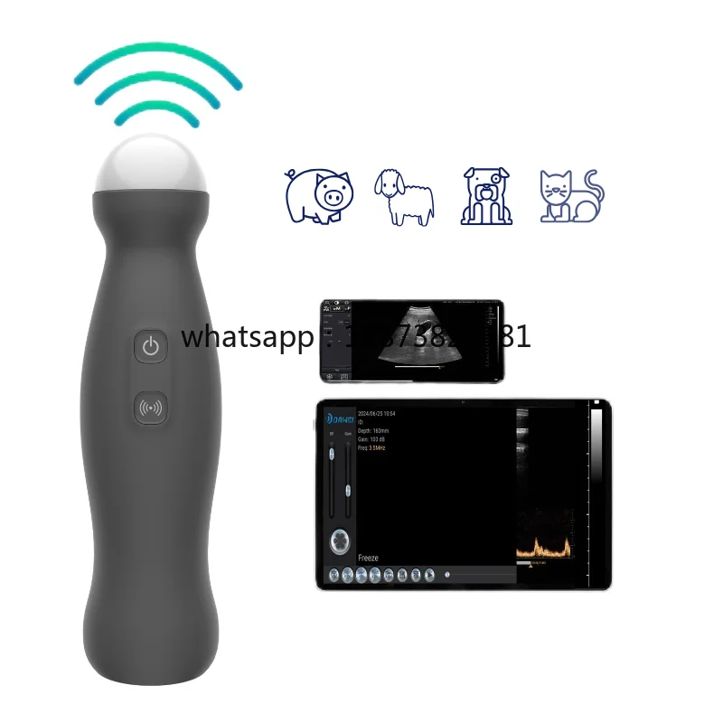 ZY=DW1This Best-selling Handheld Wireless Veterinary Mechanical Ultrasonic Probe Is Washable. fast shipping
