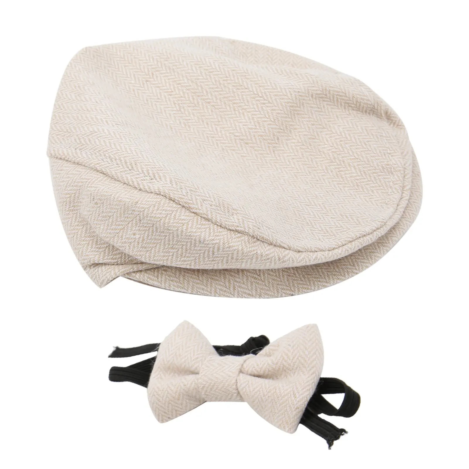 conjunto-de-aderecos-para-fotografia-de-bebe-recem-nascido-chapeu-de-cavalheiro-com-laco-chapeu-de-cavalheiro-bege-com-laco