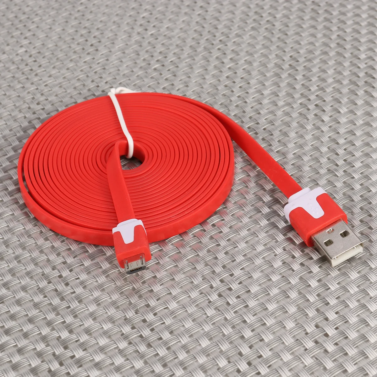 

3 Meters Flat Micro Data Silicone Fast Charging Sync Cord For Red 2-In-1 Usb Cable Micro Usb Charging Cable For