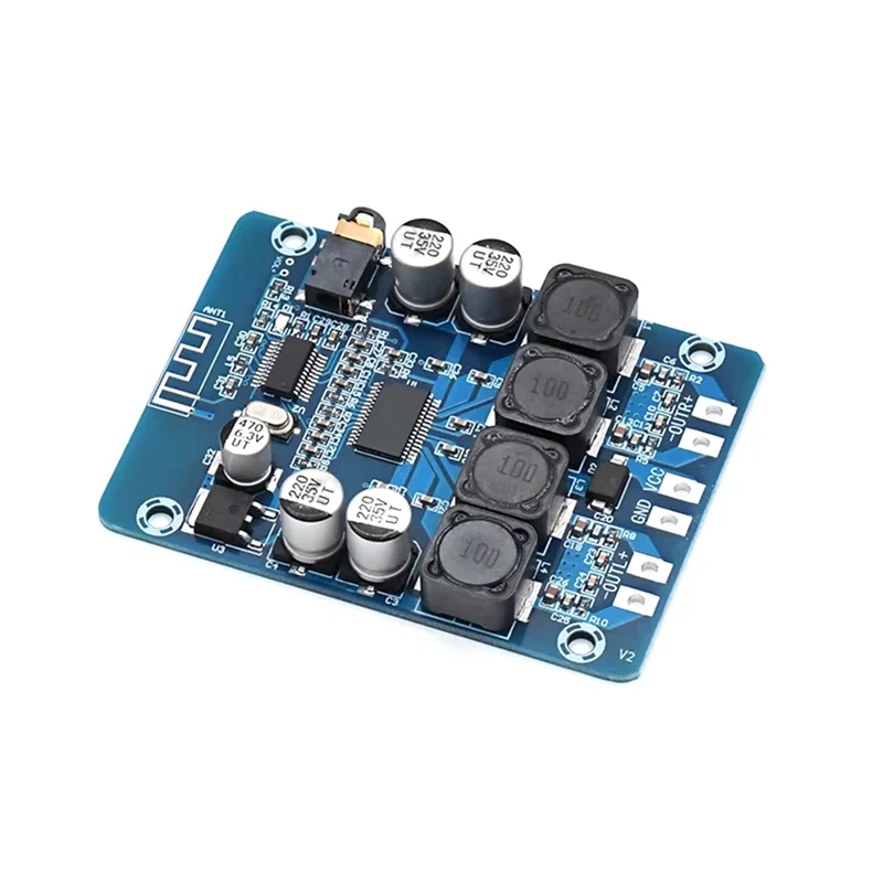 【مفاجأة】XH-M314 2 قطعة DC12-28V لوحة مضخم الصوت TPA3118D2 عالية الطاقة دعم بلوتوث 45 واط + 45 واط الإخراج