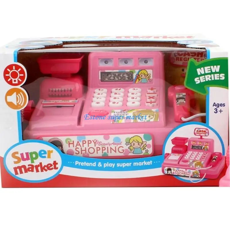 090B Pretend for Play Registrierkasse Interaktives Kinderspielspielzeug für intelligentes Lernen
