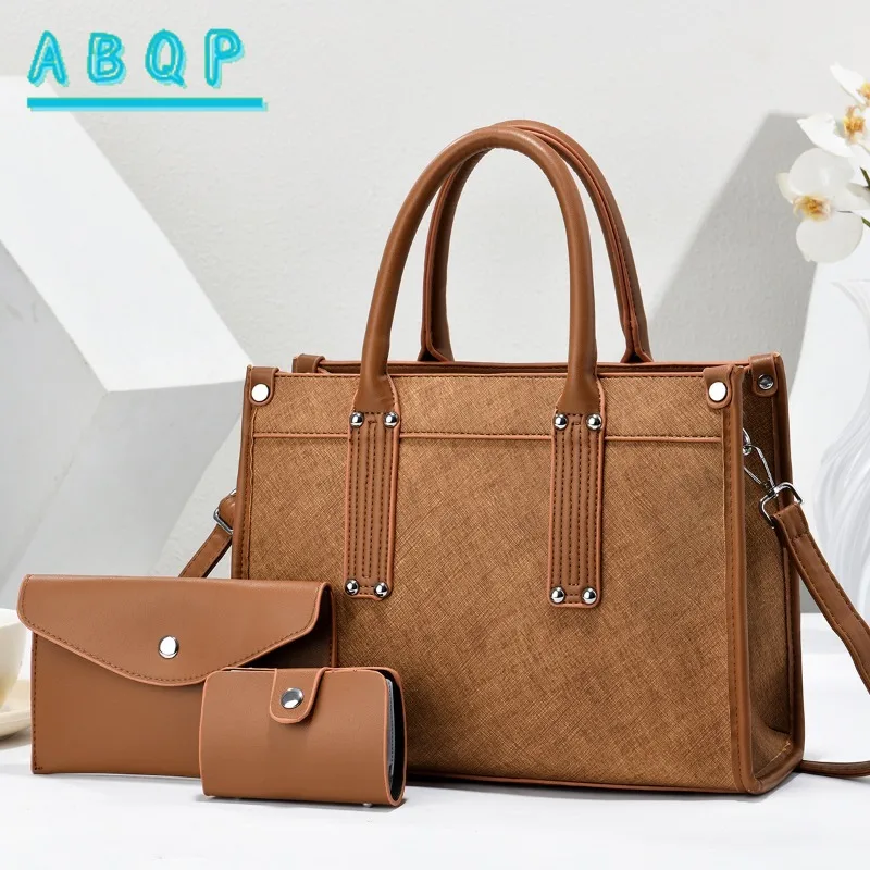 New Women's Handbag Luxury Brand Fashion Women's Shoulder Messenger Bag Large Capacity Splicing Casual Women's Bag High Quality