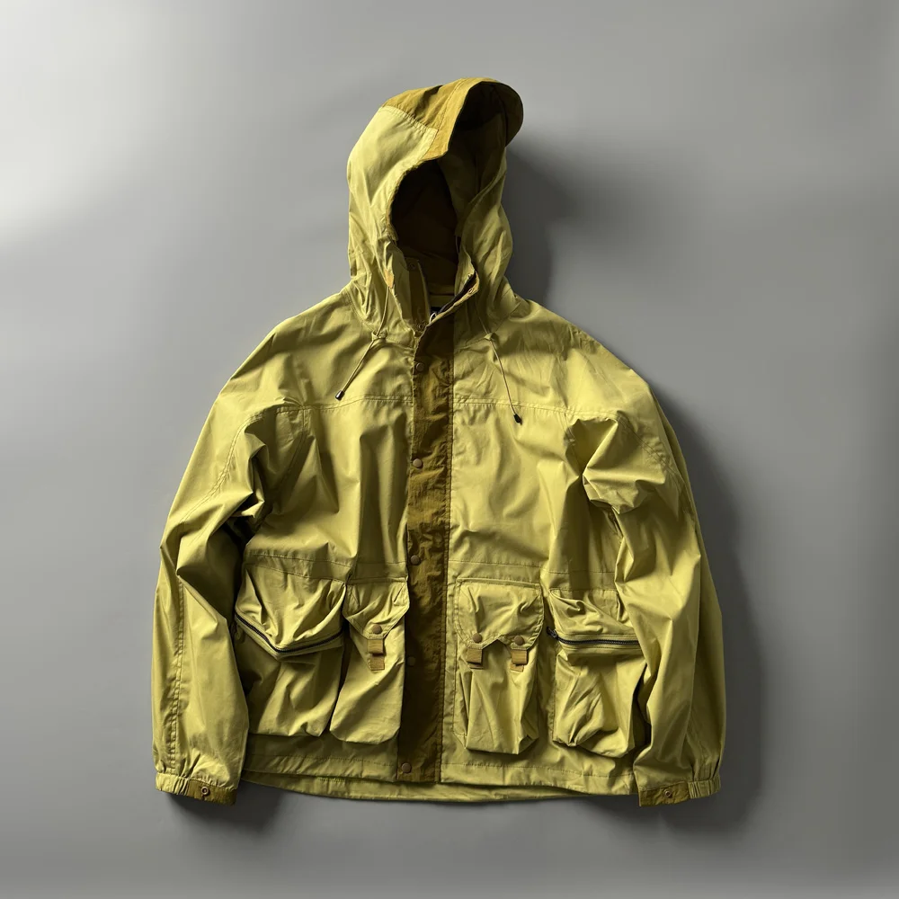 

Ретро-куртка для активного отдыха P283: Классическая горная серия с большим объемом, многокарманная, с капюшоном, повседневная верхняя одежда