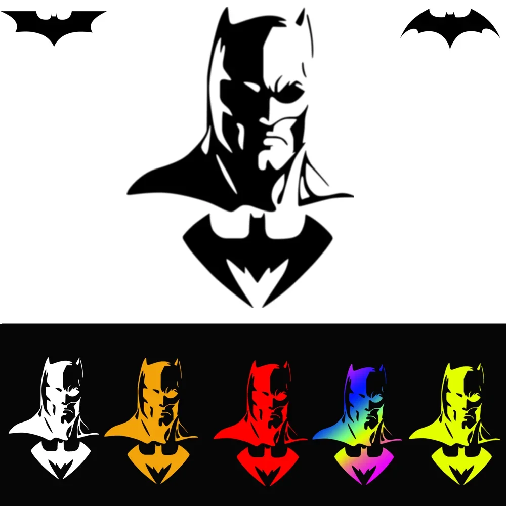 

Наклейки с летучей мышью, автомобильные аксессуары, окно, двери, лобовое стекло, царапины, мультяшный крутой мотоцикл, светоотражающая наклейка, украшение Batmans