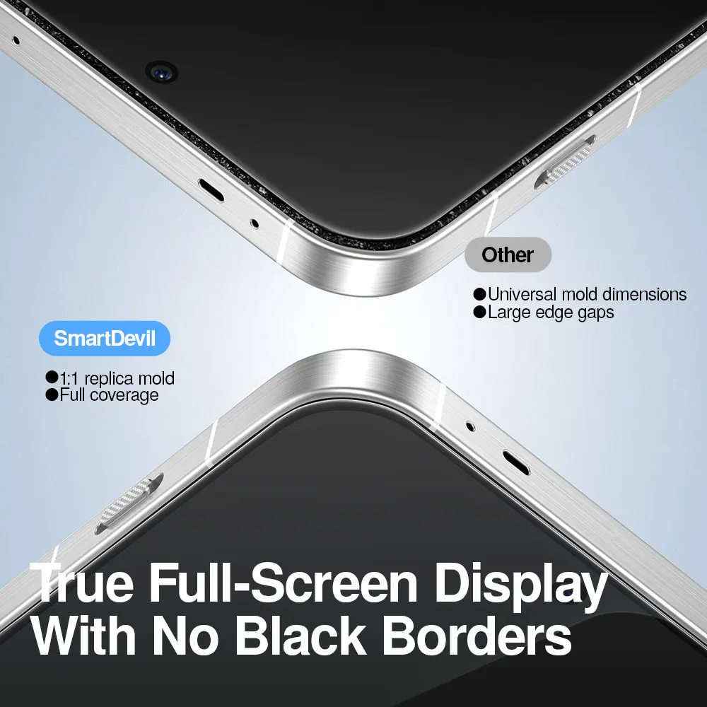 SmartDevil Screen Protector dla OPPO Find X9 Ultra X8 Ultra HD Przezroczysta folia hartowana ze szkła hartowanego dla Oppo Find X9S Pro, odporna na odciski palców — zdjęcie produktu 5