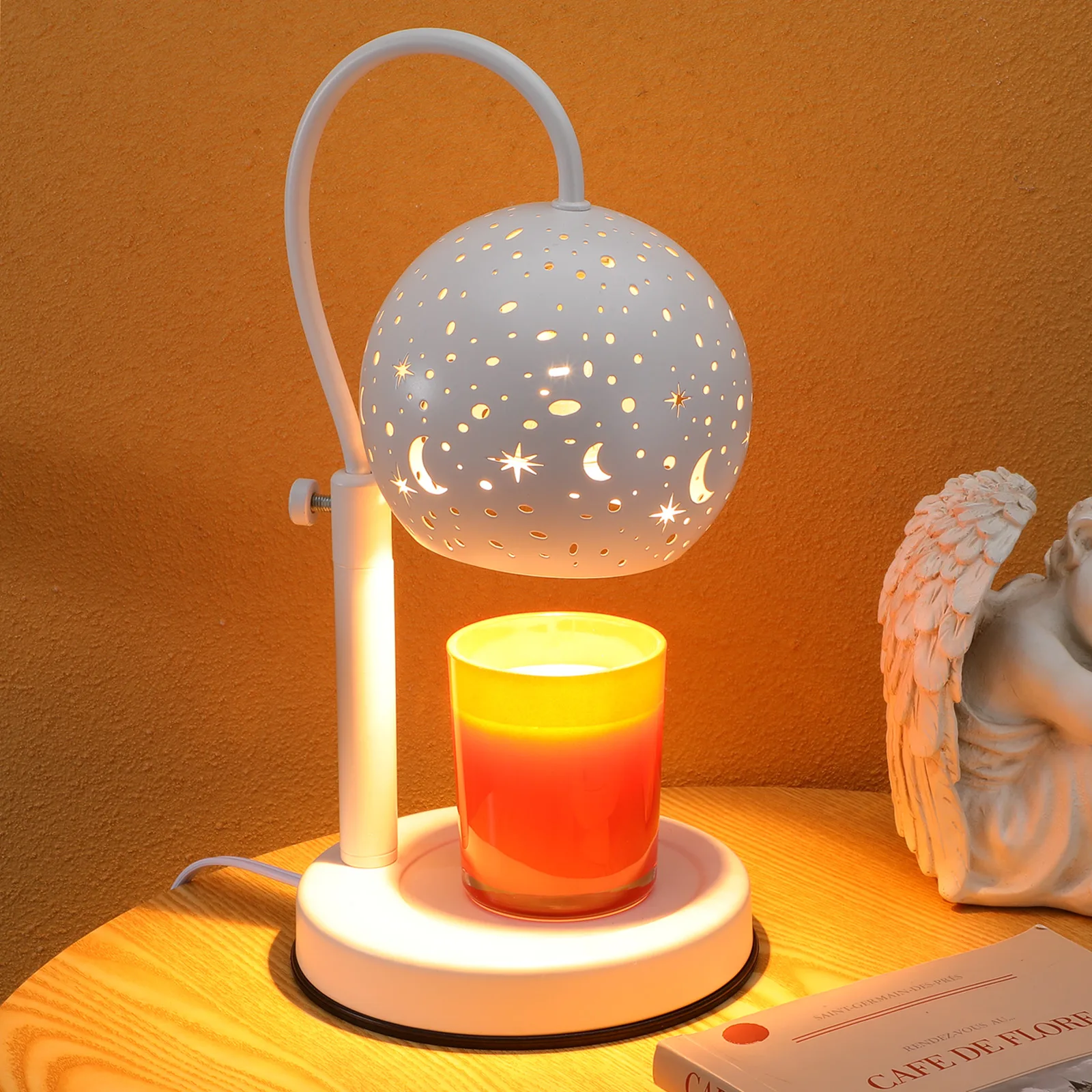 

Modern Warmer Lamp For Jar Candles Electric Wax Warmer Heat Warming Lamp Adjustable Brightness Timer Function Cozy