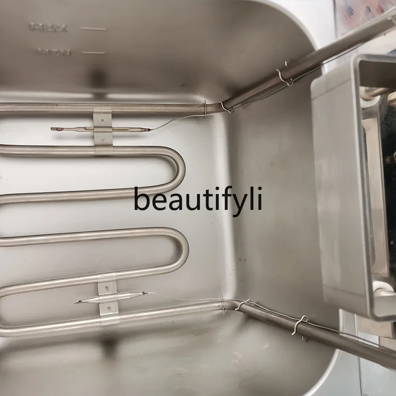 Friggitrice elettrica di sollevamento commerciale addensata, friggitrice in acciaio inossidabile, forno per frittura automatico