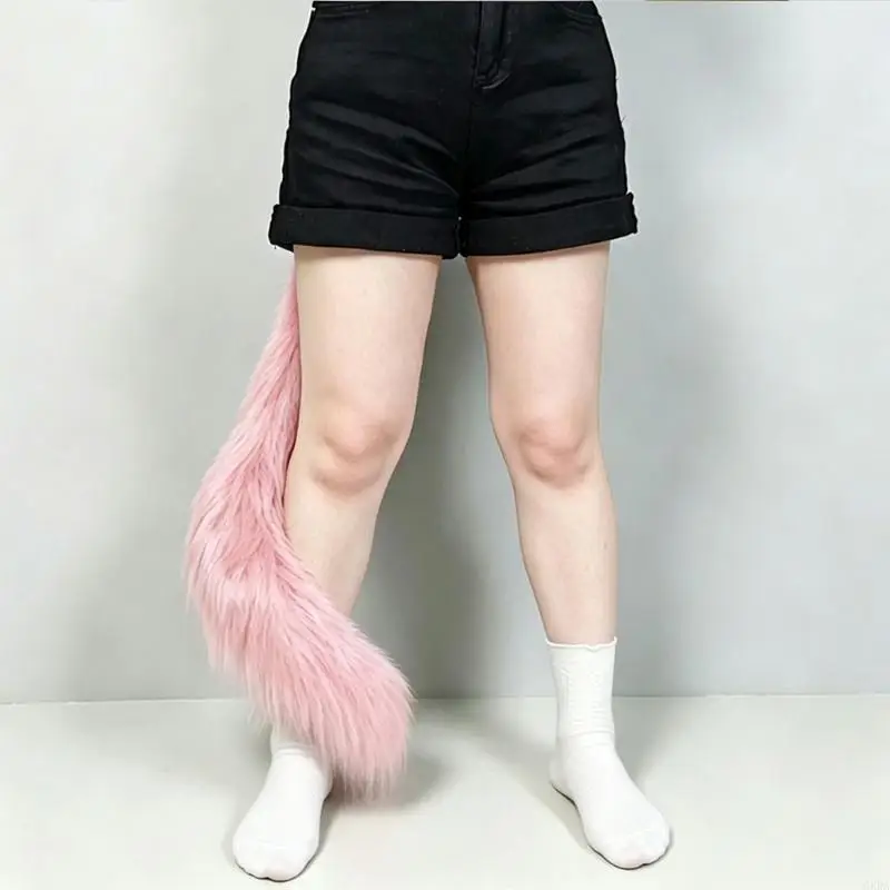 Themed Photo Tail Costume Prop with Plush Wrap Styling, 120 Accessory for Cosplay, Party Looks, and Role Play 6XDA