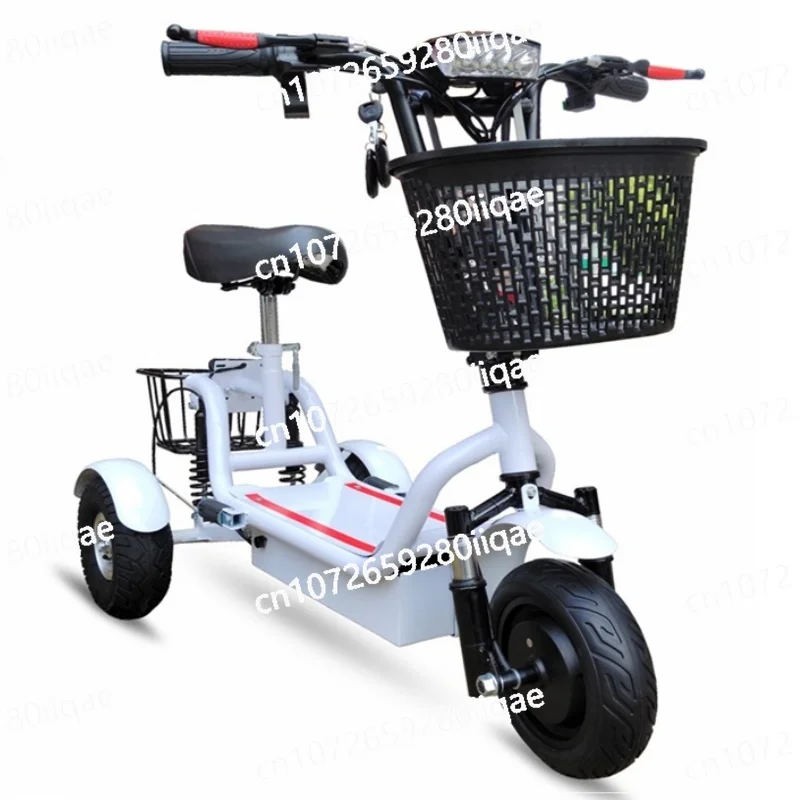 

Для мужчин, женщин, пожилых людей, 800 Вт, 48 В, 12 Ач/20 Ач, электрический трехколесный велосипед для взрослых, 10-дюймовый мини-складной 3-колесный электрический самокат