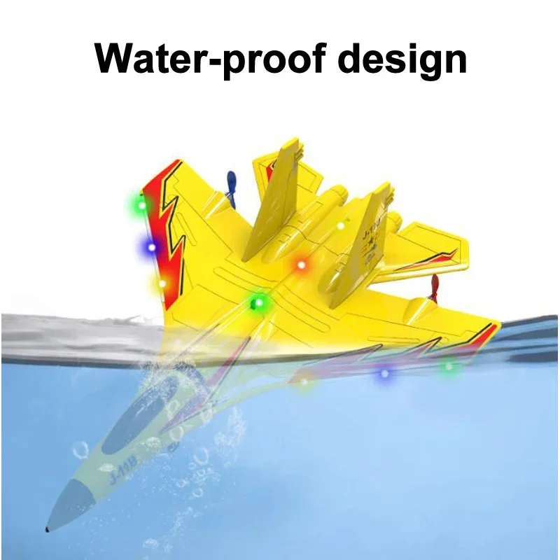 ของเล่นเครื่องบินของเล่นสำหรับเด็ก, ขนาดเล็กพร้อมรีโมตควบคุมด้วยรีโมต J-11อัจฉริยะสามารถกันน้ำได้ทั้งทางบกและทางอากาศ