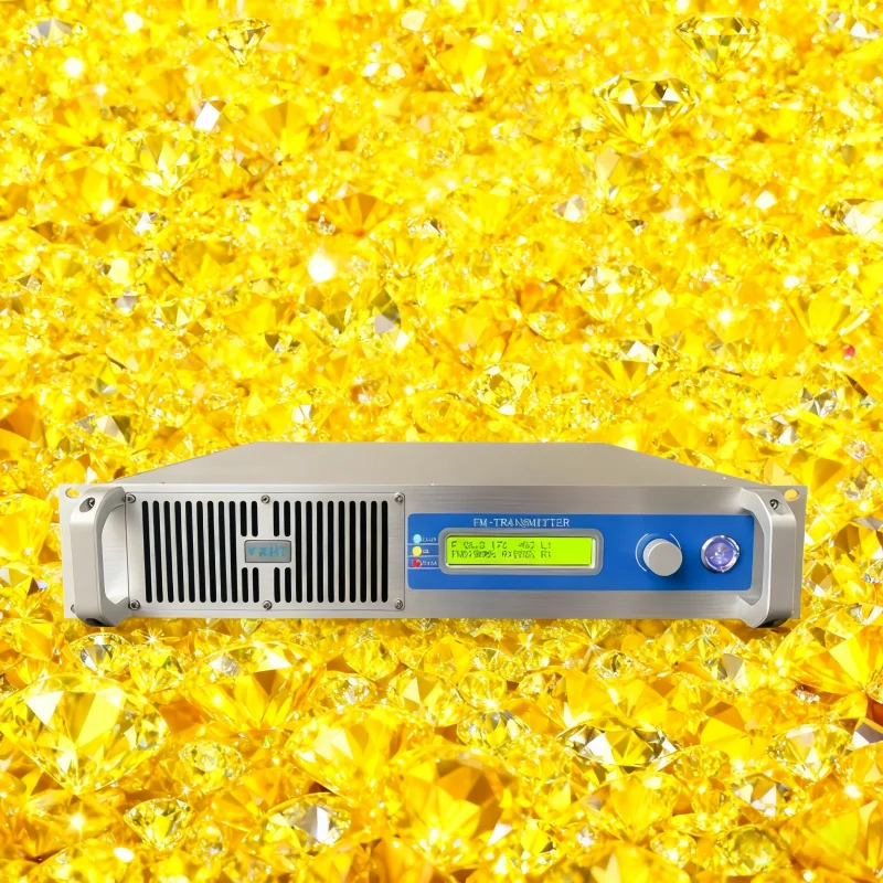 

RU- 110/220V Compatible 1KW (1000W) FM Transmitter - Premium Quality, Power On/Off Menu, for Church/Community/Studio, CD Sound