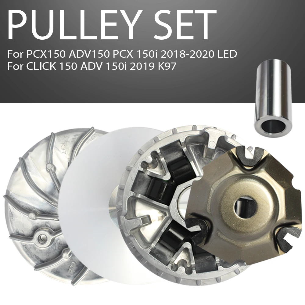 

Hon da PCX150 ADV150 Drive Pulley Set 2018-2020, Transmission Clutch K97, 125/150cc Scooter Performance Parts