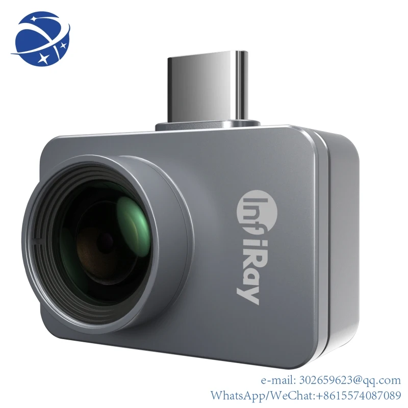 InfiRay-P2 Pro Monocular Termal Imager com Lente Macro, Smartphones Tipo-C, Visão Noturna, Câmera Infravermelha