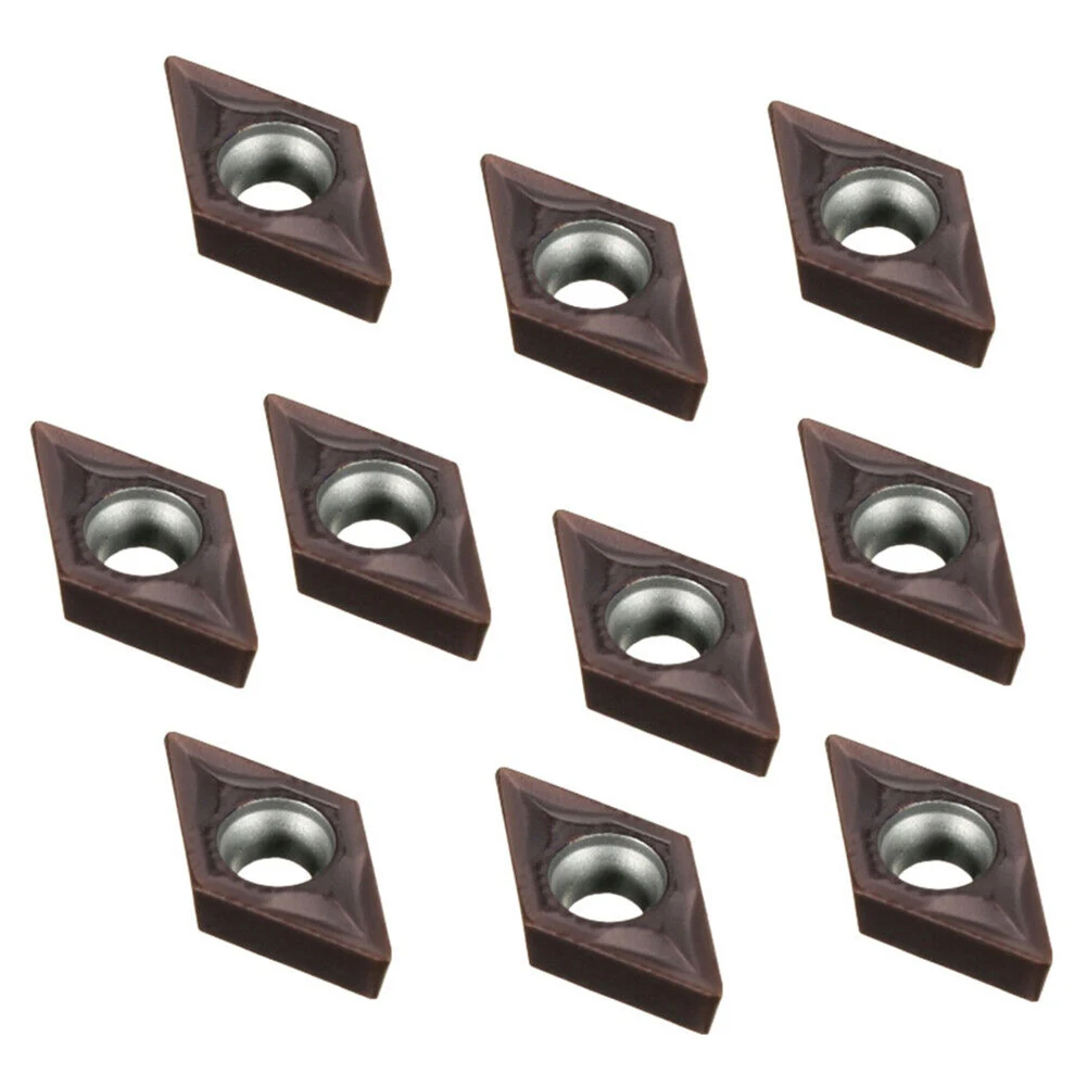 10 قطعة/الوحدة DCMT0702 EM YBC205 تحول أداة كربيد إدراج و 1 قطعة وجع ل مخرطة تحول بار أجزاء آلة التصنيع باستخدام الحاسب الآلي #4