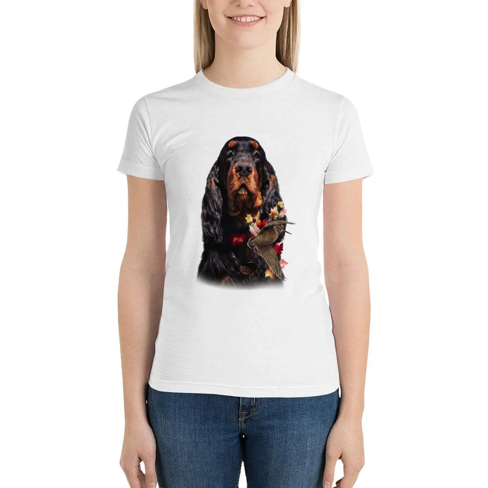 Gordon Setter , Getting Started Woodcock Hunting T-shirt summer top funny cute t-shirts for Women