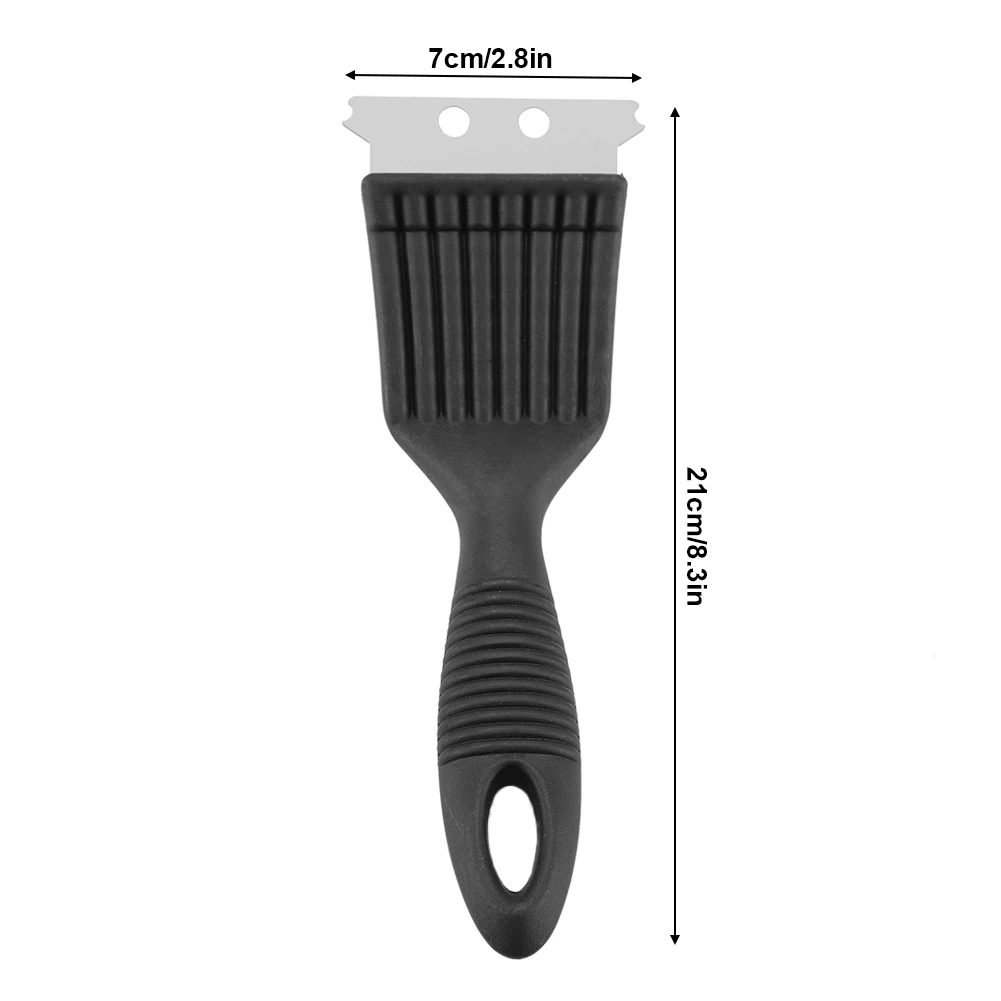 Cepillo de parrilla Extra fuerte, limpiador de barbacoa de cocina, cerdas de alambre seguras de acero inoxidable