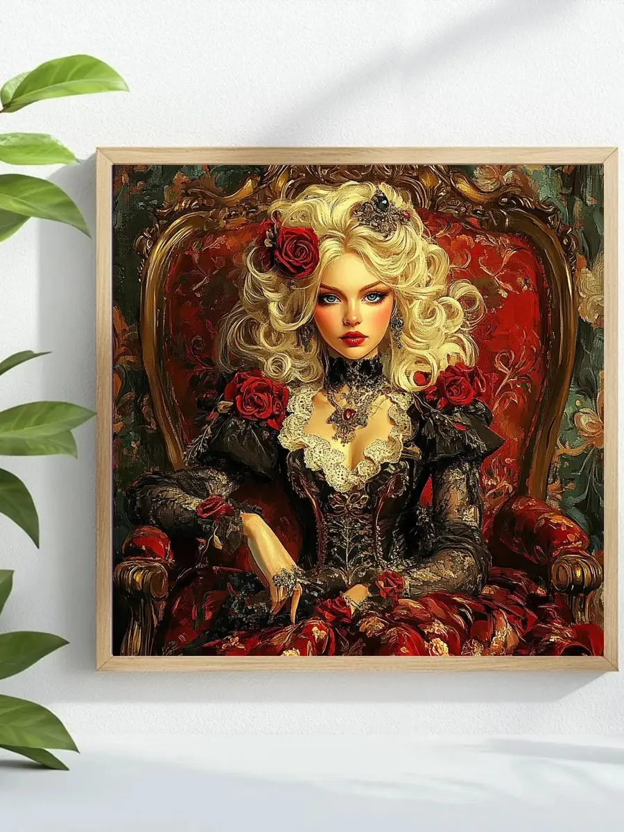 Little Brier-Rose 40X40CM/15,74 Zoll Kreuzstich-Set DIY 11CT/14CT Stickerei als Geschenk Stickset – Detail 1