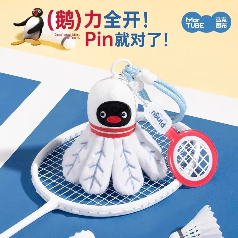Nieuwe Echte Pingu Knuffel Kawaii Pop Pingu Sleutelhanger Pinguïn Sleutelhanger Pinguïn Sport-Stijl Pluche Sleutelhanger Knuffel Gift speelgoed