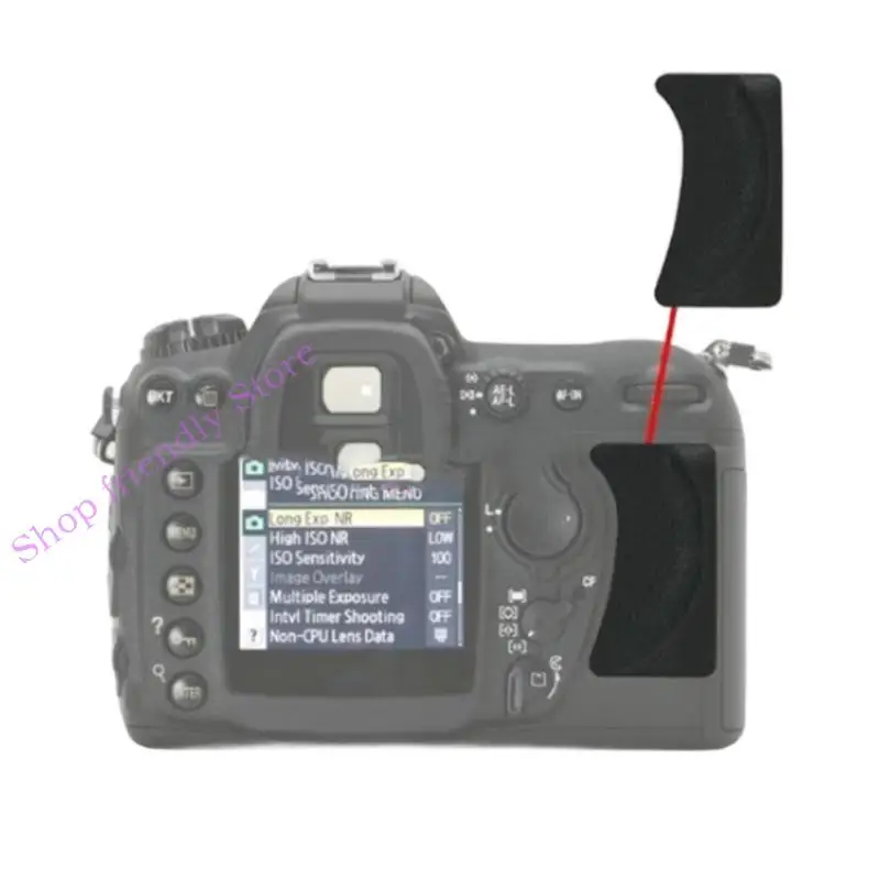 ฝาครอบด้านหลังนิ้วหัวแม่มือด้านหลังจับหนัง PU สำหรับ D200 Thumb PU หนังแผ่นซ่อมชิ้นส่วนฝาครอบชุดกล้องเปลี่ยนส่วนกล้อง