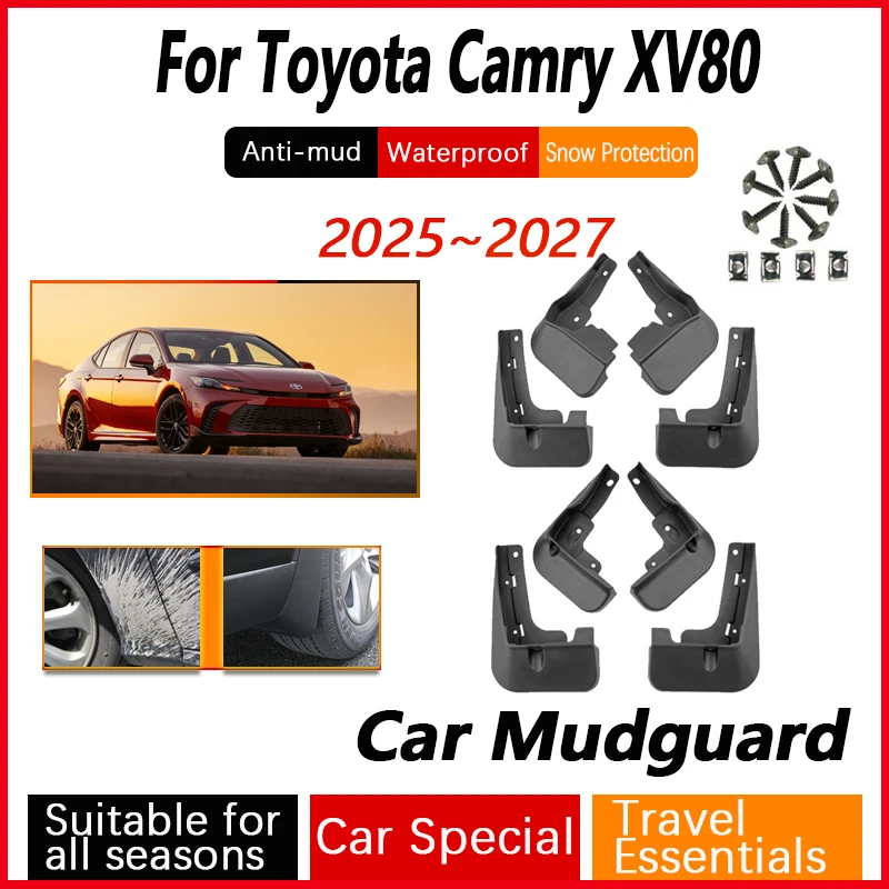 

For Toyota Camry Sport XV80 2025 2026 2027 Car Wheel Fenders Antifreeze Flare Mudguard Splash Mud Guard Mudflap Auto Accessories