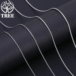 ALITREE Men's 925 Sterling Silver Chains 1mm 2mm 3mm Snake Chains Necklace Jewelry For Women 40-75cm Long Chains Accessories
