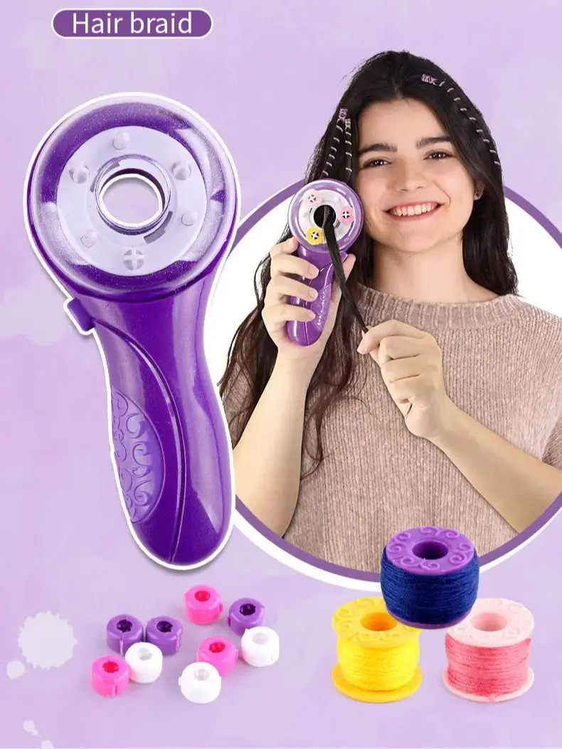 Electric Automatic Hair Braider DIY Braiding Hairstyle Tool Twist Braider Machine Hair Braid Weave Toys For Girl Child Gift