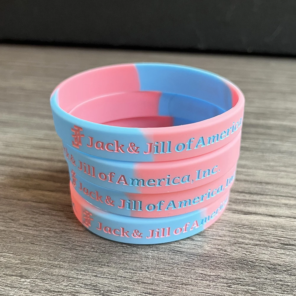 Jack&Jill Pink blue Fellowship Silicone Bracelet Gift